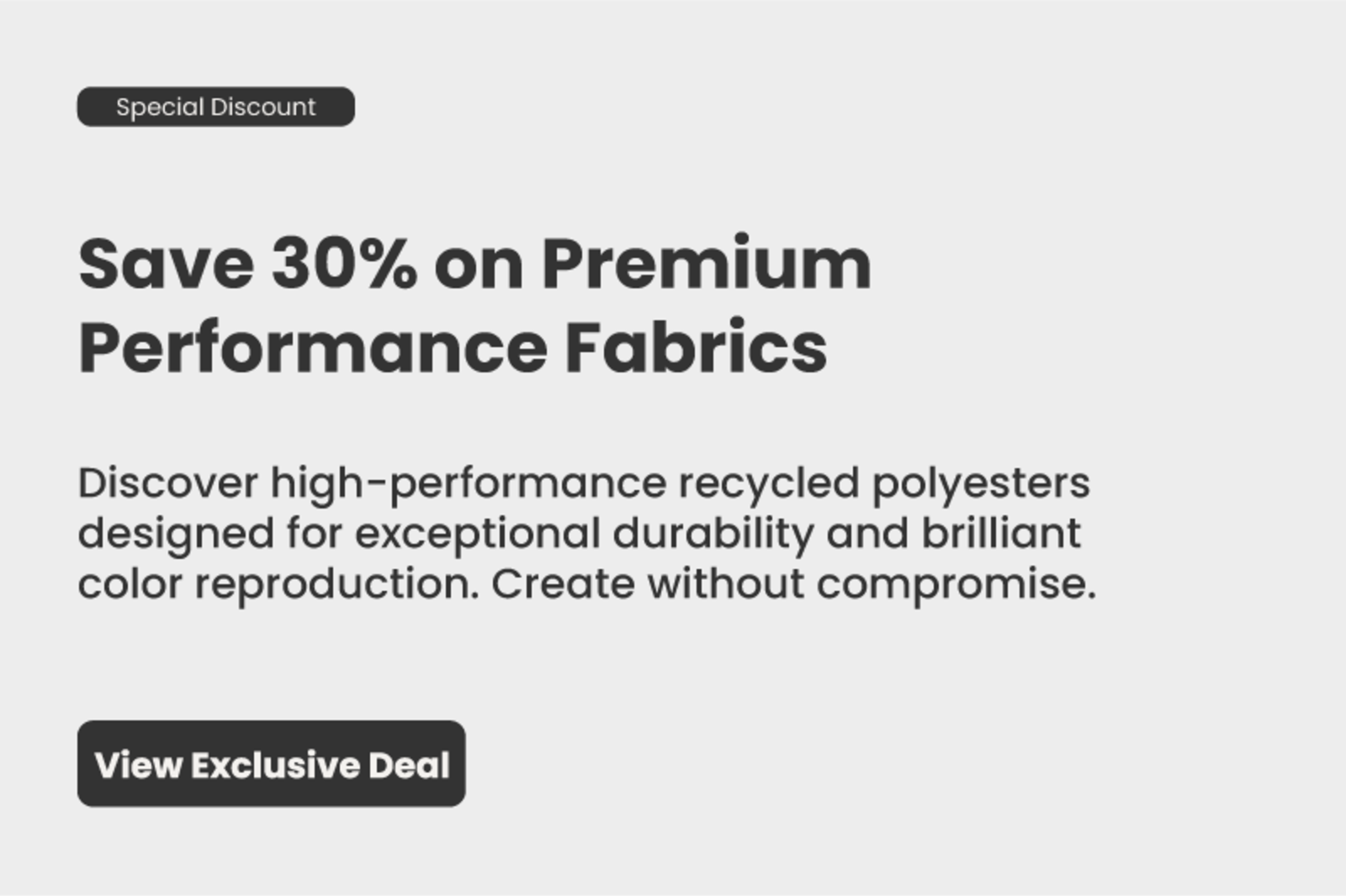 Limited Performance Fabrics