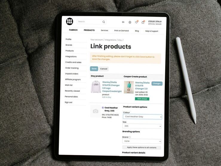 How to Link Existing Etsy Listings to Caspar Create | POD Guide