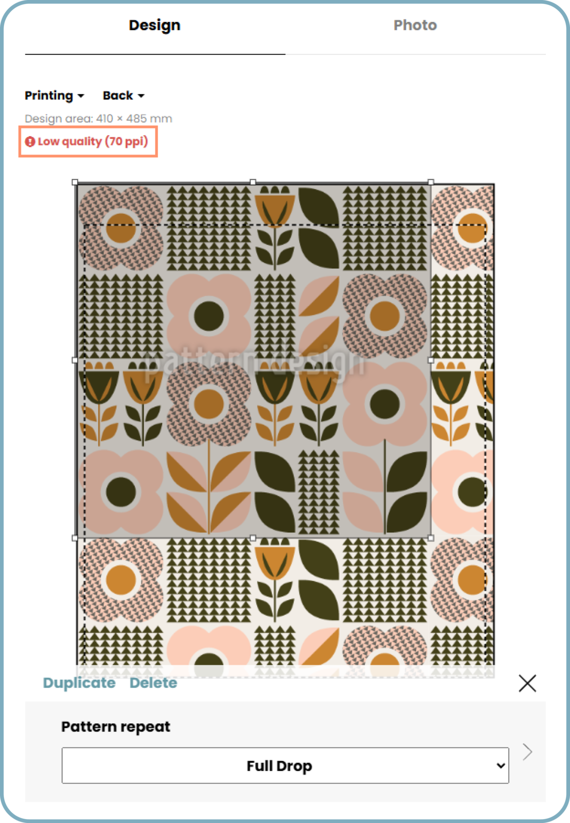 AOP low print resolution DPI warning pop-up