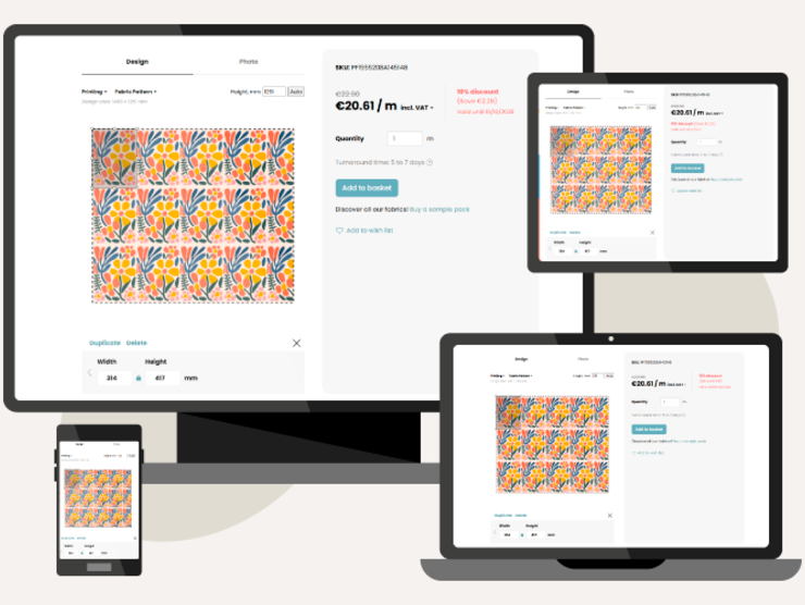 Get Started with Caspar’s New Fabric Customizer