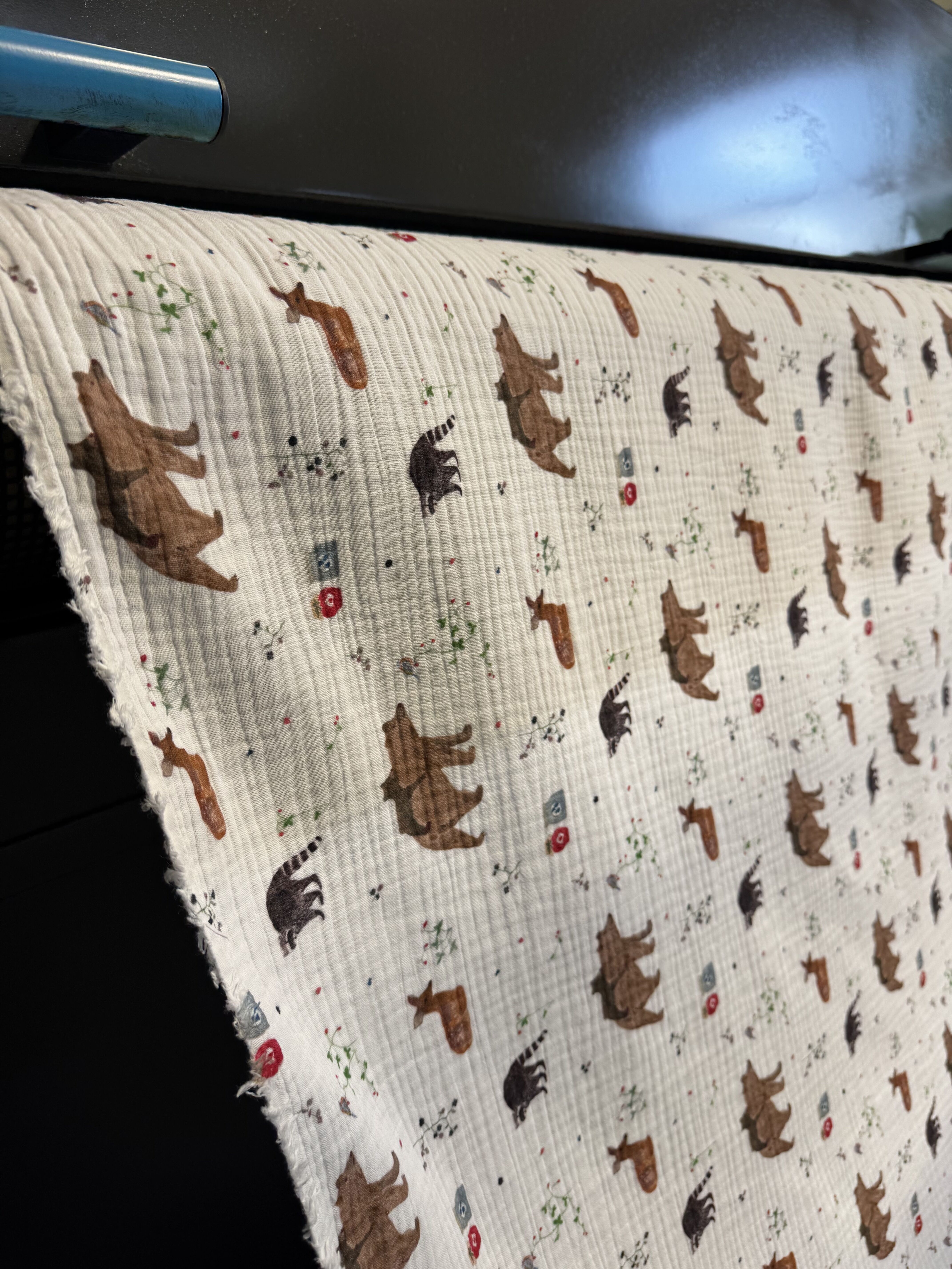 Pigment printing on natural fabrics